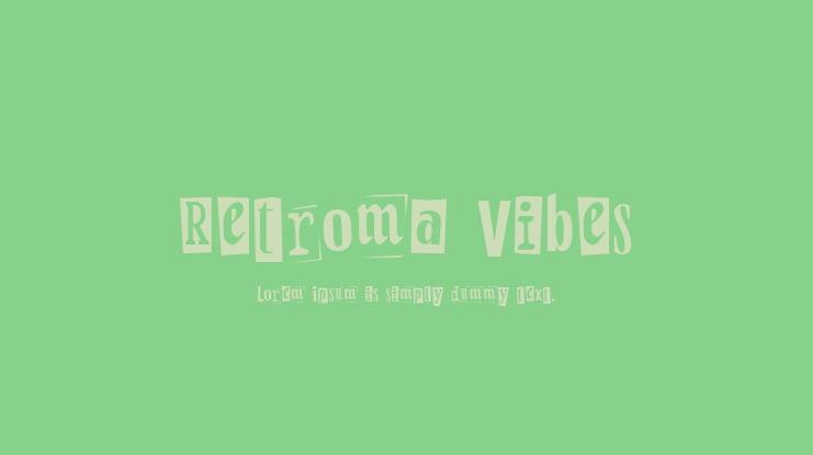 Retroma Vibes Font