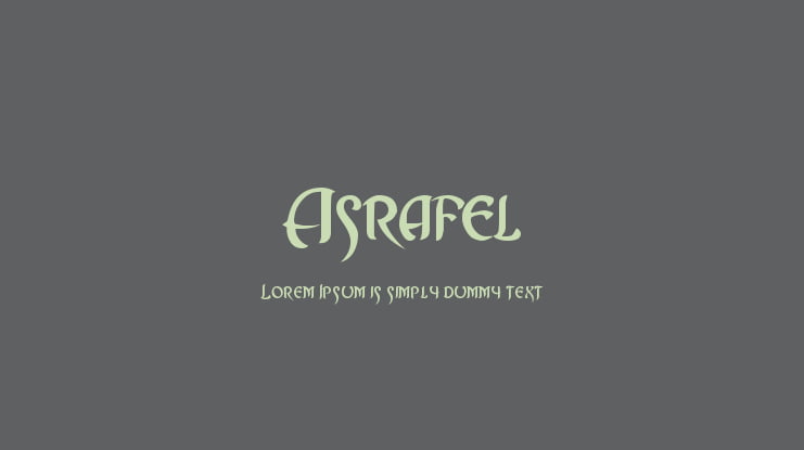 Asrafel Font