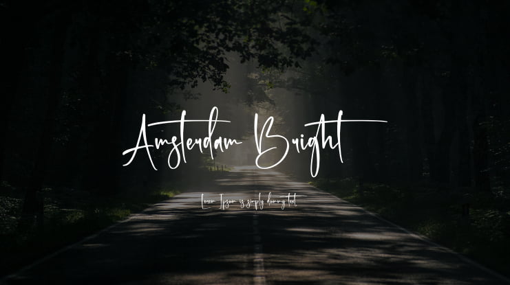 Amsterdam Bright Font