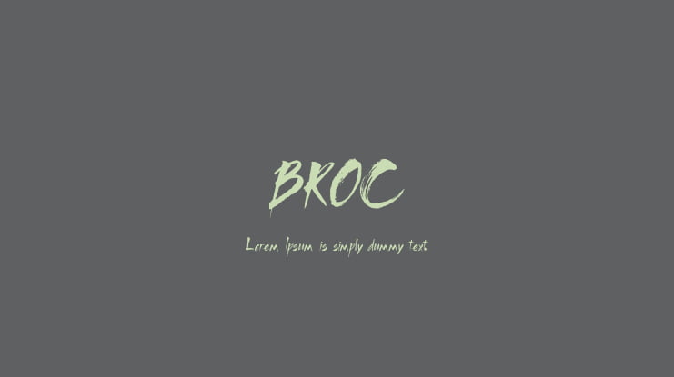 BROC Font