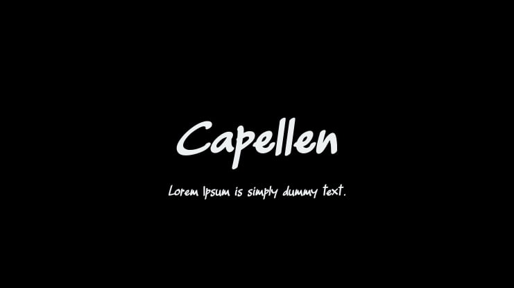 Capellen Font