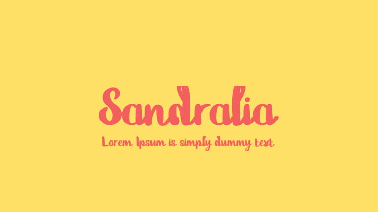 Sandralia Font