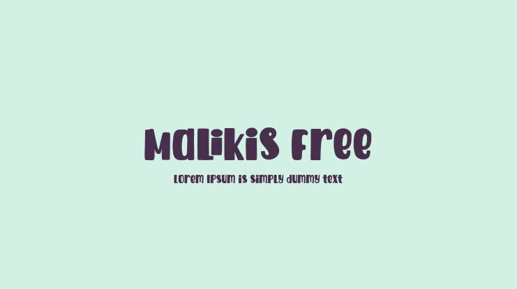 Malikis Free Font