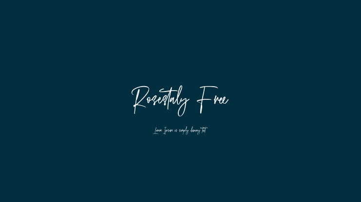 Rosestaly Free Font