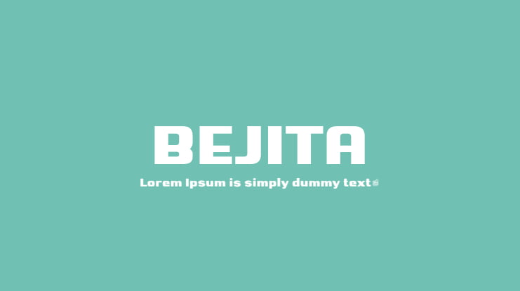 BEJITA Font Family : Download Free for Desktop & Webfont