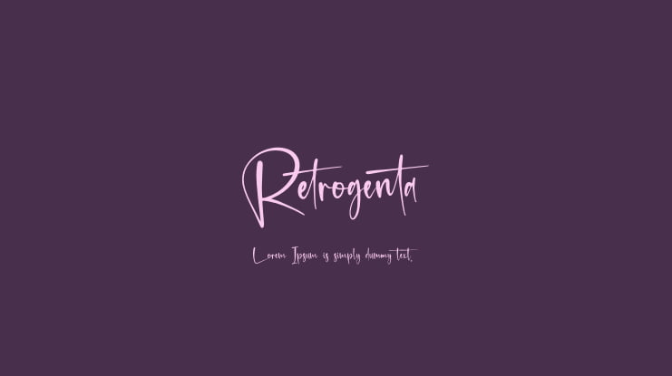 Retrogenta Font