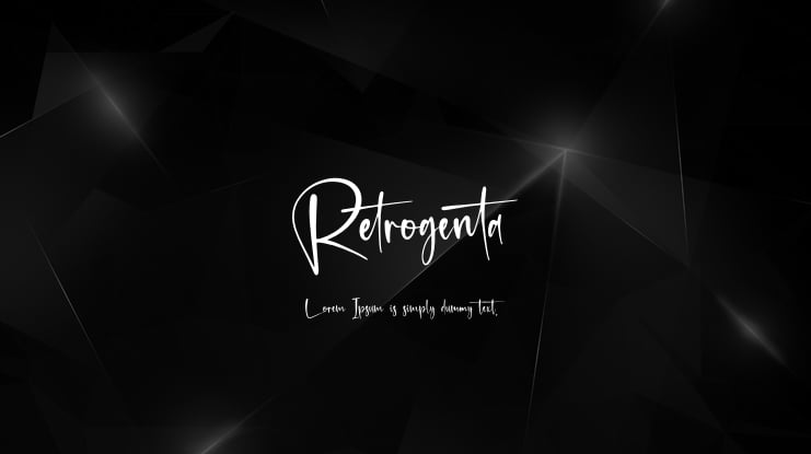 Retrogenta Font