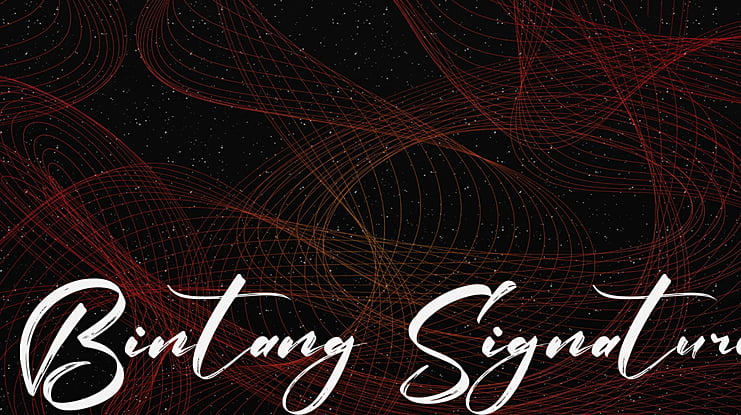 Bintang Signature Font