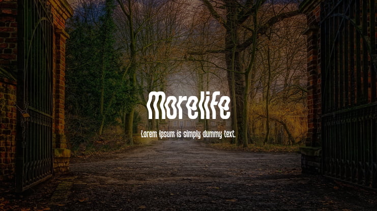 Morelife Font