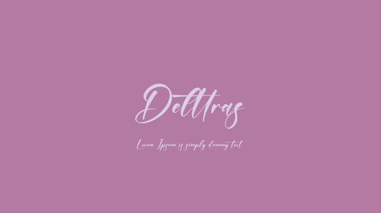 Delttras Font