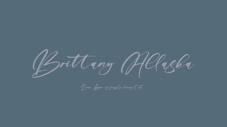 Brittany Allaska Font