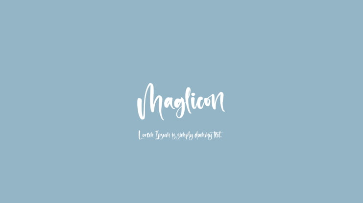 Maglicon Font