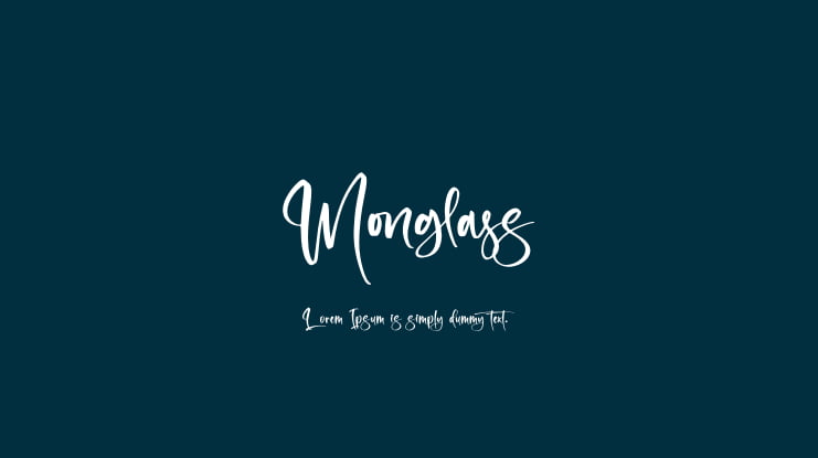 Monglass Font