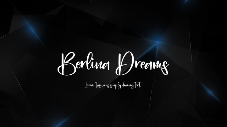 Berlina Dreams Font