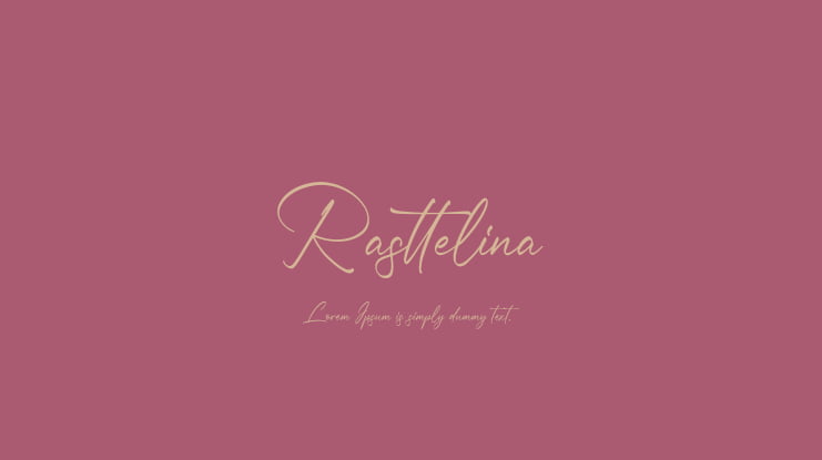 Rasttelina Font