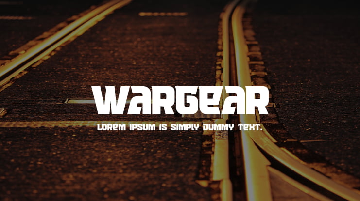 Wargear Font