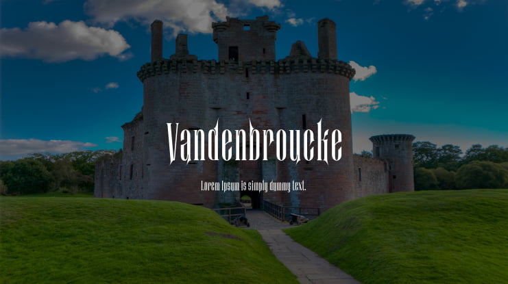 Vandenbroucke Font