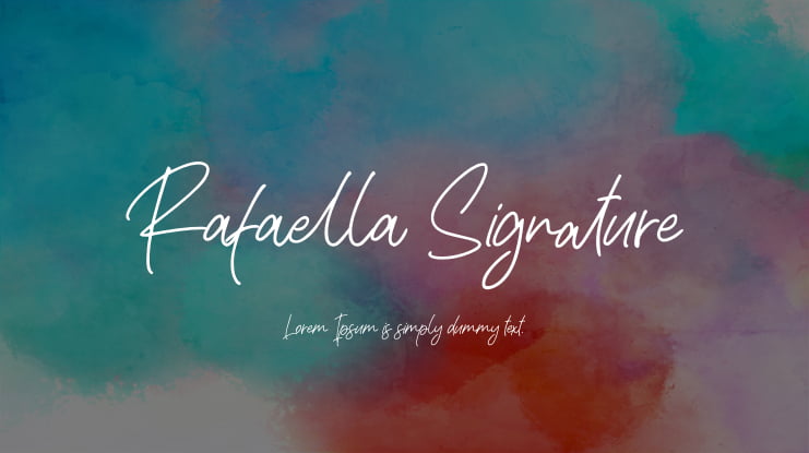 Rafaella Signature Font Family : Download Free for Desktop & Webfont