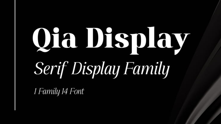 Qia Display Font Family