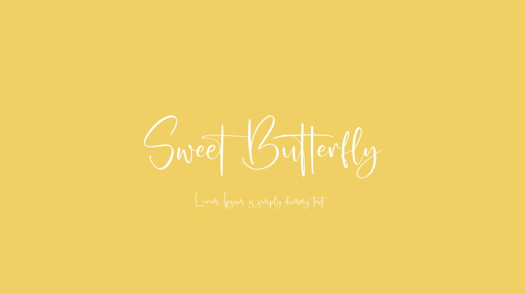 Sweet Butterfly Font