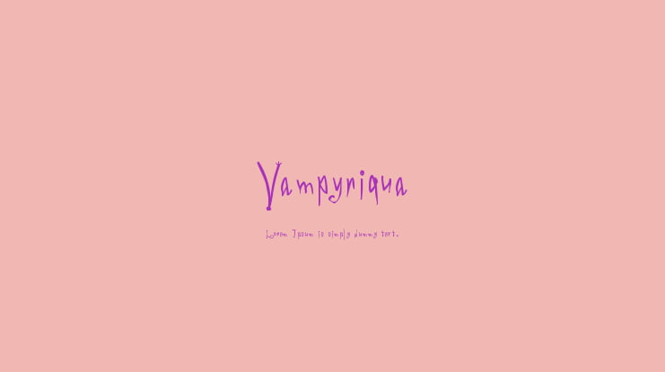 Vampyriqua Font