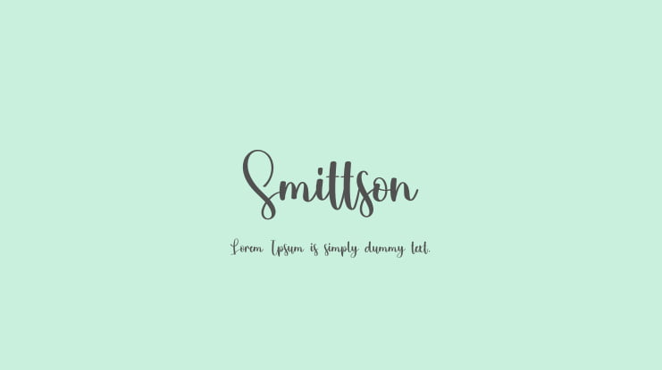 Smittson Font