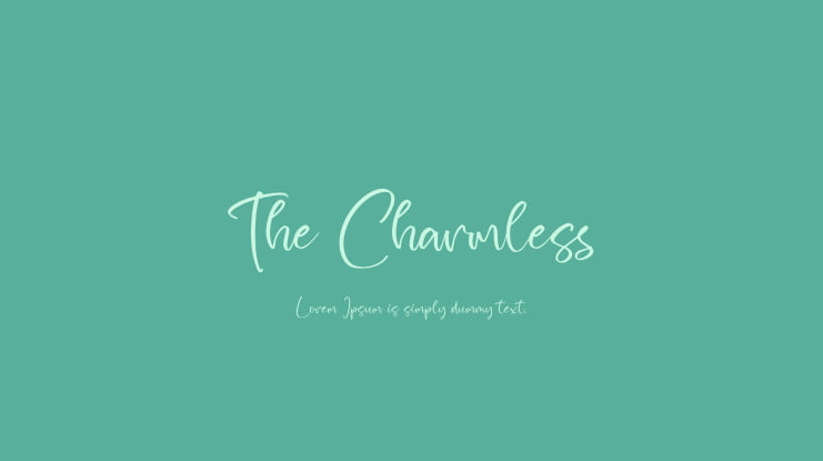 The Charmless Font