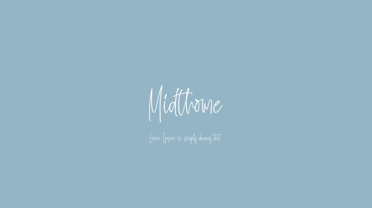 Midthome Font