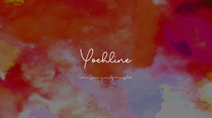 Yoehline Font