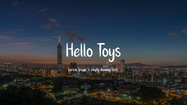 Hello Toys Font