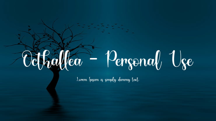 Octhallea - Personal Use Font