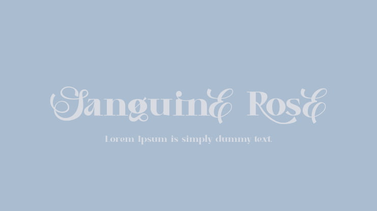 Sanguine Rose Font