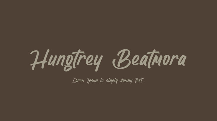 Hungtrey Beatmora Font