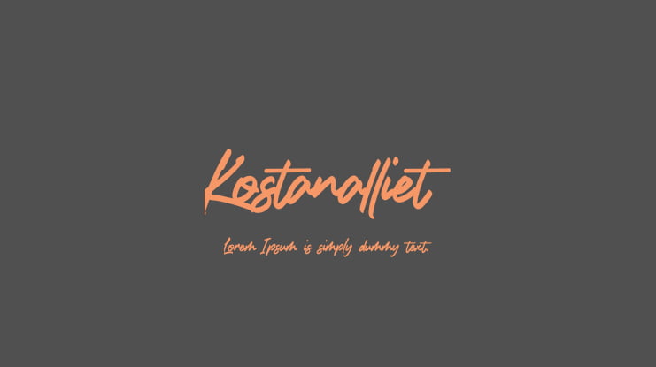 Kostanalliet Font