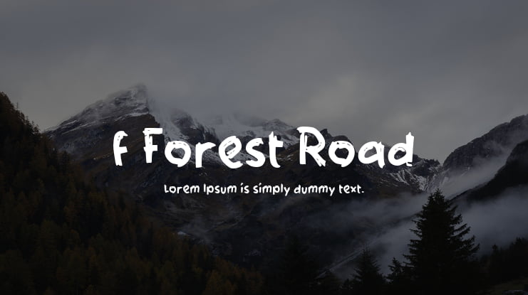 f Forest Road Font