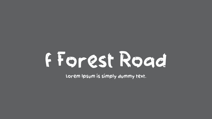 f Forest Road Font