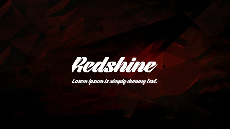 Redshine Font