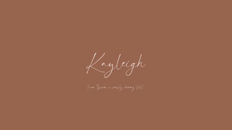 Kayleigh Font