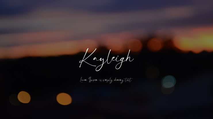 Kayleigh Font