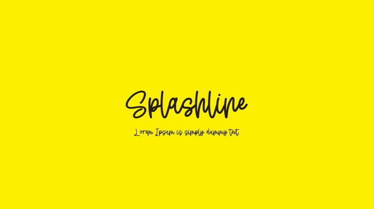 Splashline Font