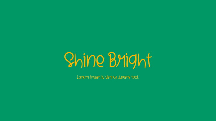 Shine Bright Font