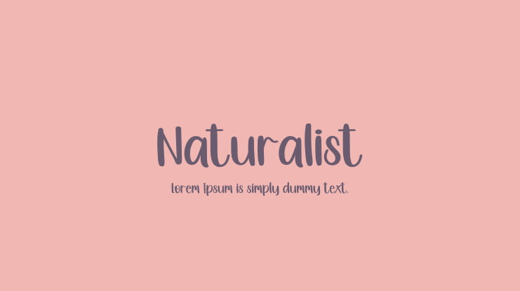 Naturalist Font