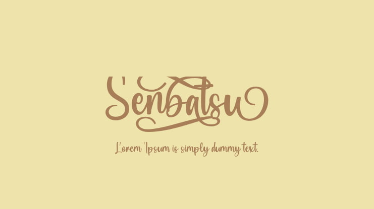 Senbatsu Font