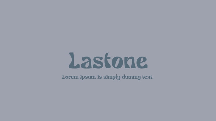 Lastone Font