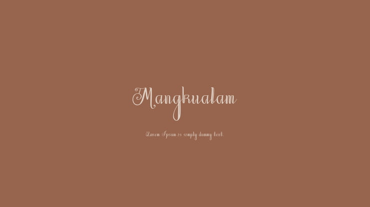 Mangkualam Font