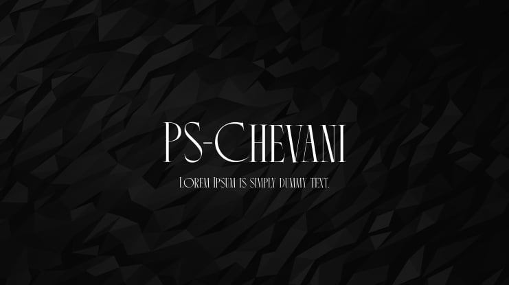 PS-Chevani Font