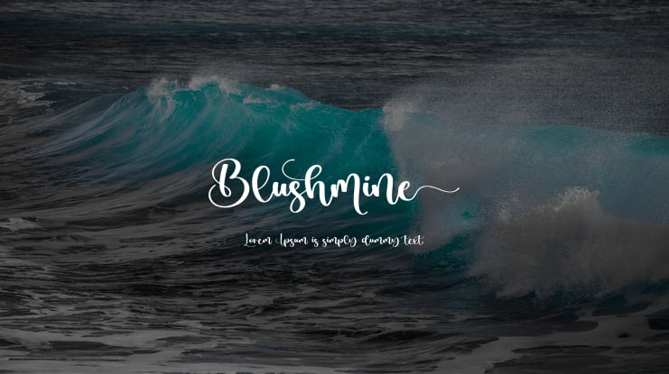 Blushmine Font