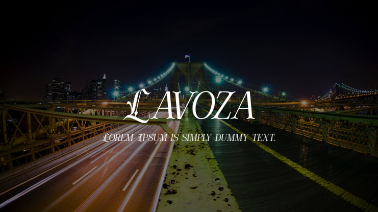 Lavoza Font