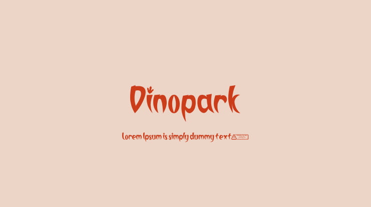 Dinopark Font