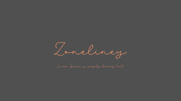 Zoneliney Font